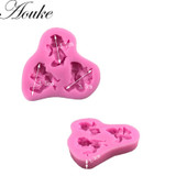 Aouke 1PCS Angle Shape,3D Silicone Fondant Cake Mold. For Cup Cake Decorating, Jelly, Chocolate, Soap Modeling D166