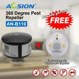 Aosion high impact mice rat rodent repeller 360 degree ultrasonic pest mouse repellent (got a GS plug cockroach repeller free)
