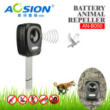 Aosion garden ultrasonic animal repeller with strong led flash to repel cats,dogs,birds away