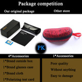 AORON Portable Folded Men's Polarized Sunglasses Classic Lens Retro Goggles Male Outdoors Leisure Eyewear Oculos Brand Designer