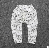 2017 New Cotton Baby Boys Girls Pants Lattice Pants Baby Girls Harem Pants For Baby Casual Trousers Boys Girls Clothes