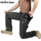 ReFire Gear Waterproof Tactical Military Pants Men Cotton Rip-stop SWAT Soldier Combat Trousers Casual Pockets Army Cargo Pants