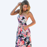 Refeeldeer Women Summer Long Dress 2017 Summer Sundress Tunic Backless Strapless Floor Length Maxi Boho Beach Dress Robe Femme