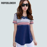 Refeeldeer Summer T Shirt Women 2017 Short Sleeve T-shirt Female Plus Size 4XL Tshirt Women Graphic Tops Tee Shirt Femme