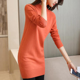 Refeeldeer Medium Long Sweater Dress Women 2017 Autumn Winter Knit Women Sweaters And Pullovers Female Tricot Jumper Pull Femme