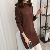 Refeeldeer Medium Long Sweater Dress Women 2017 Autumn Winter Knit Women Sweaters And Pullovers Female Tricot Jumper Pull Femme