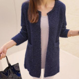 Refeeldeer Casual Knitted Long Sleeve Cardigan Women 2017 Spring Autumn Long Cardigan Female Crochet Sweater Women Pull Femme