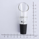 Red Wine Aerator Plastic Wine Pourer Pour Spout with Rubber Bottle Stopper Decanter Bar Tools