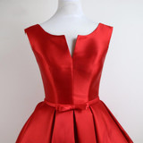 Red Mini Cocktail Dresses Party Short Prom Dress 2017 Girl Graduation Gowns Cheap Coral Color Nude Cocktail Vestidos CourteGQ701