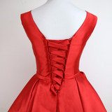 Red Mini Cocktail Dresses Party Short Prom Dress 2017 Girl Graduation Gowns Cheap Coral Color Nude Cocktail Vestidos CourteGQ701