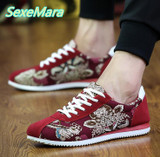 Red Men Shoes Black Casual Shoes Men Canvas Shoes Spring Autumn lightweight Breathable Mens Shoes Male Flats Zapatillas Hombre