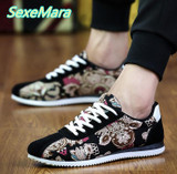Red Men Shoes Black Casual Shoes Men Canvas Shoes Spring Autumn lightweight Breathable Mens Shoes Male Flats Zapatillas Hombre