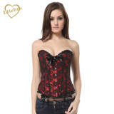 Red Lace Corset With Bow Ruffle For Women Plus Size Waist Corset Blue Corset And Bustier Outwear Overbust Corset Top