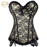 Red Lace Corset With Bow Ruffle For Women Plus Size Waist Corset Blue Corset And Bustier Outwear Overbust Corset Top