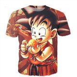 Raisevern New Super Saiyan t-shirt 3D Goku Summer Top Men Women Harajuku Crewneck T Shirt Fashion Both Side Printed 3d Tee Tops