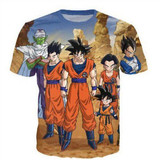Raisevern New Super Saiyan t-shirt 3D Goku Summer Top Men Women Harajuku Crewneck T Shirt Fashion Both Side Printed 3d Tee Tops