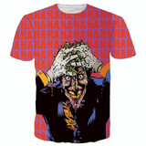 Raisevern New The Joker 3d T Shirt Funny Comics Character Joker With Poker 3d T-shirt Summer Style Outfit Tees Top Full Printing