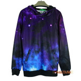 Raisevern New Thick 3D Galaxy Hoodies For Women Men Beautiful Space Cartoon Fleece Hooded Sweatshirt Fall Winter Clothing Hoody