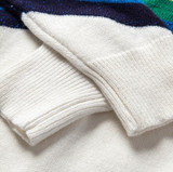 rainbow stripe pullover woman loose knit sweater