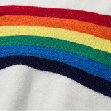 rainbow stripe pullover woman loose knit sweater rainbow stripe pullover woman loose knit sweater