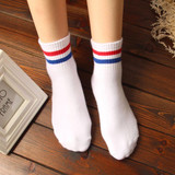 Rainbow Sock Women fashion socks for woman 2018 Stripes Lovers Socks School Wind Casual Sock for People in Various Age