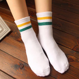 Rainbow Sock Women fashion socks for woman 2018 Stripes Lovers Socks School Wind Casual Sock for People in Various Age
