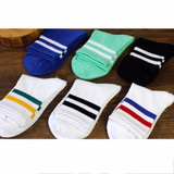 Rainbow Sock Women fashion socks for woman 2018 Stripes Lovers Socks School Wind Casual Sock for People in Various Age