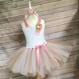 Rainbow Pony Unicorn Tutu Dress Girl Kids Christmas Halloween Costume Fancy Baby Girl Birthday Party Dresses With Headband 1-14Y
