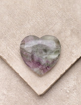 Rainbow Fluorite Heart
