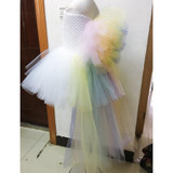Rainbow Bustle Unicorn Girl Tutu Dress Princess Girls Pony Birthday Party Costume Special Occasion Tutu Dresses With Headband