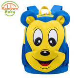 Rainbow Baby Cartoon Mouse Kids Baby Bag Waterproof Ultra-Light Anti-lost Rope Child's Snack bag Boys Girls School Backpack Bags