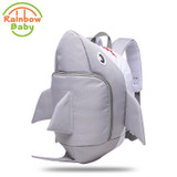 Rainbow Baby 3D Model Shark Kids &amp; Babys Bags Anti Lost School Bags for 2-8 Years Boys and Girls Bagpack Waterproof Backpack
