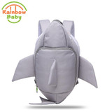 Rainbow Baby 3D Model Shark Kids &amp; Babys Bags Anti Lost School Bags for 2-8 Years Boys and Girls Bagpack Waterproof Backpack