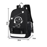 Raged Sheep Boys School Backpack Student Luminous Animation USB Charge Changeover Joint School Bags Teenager anti-theft backpack