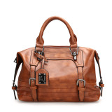 Vintage leather handbags women crossbody shoulder bag