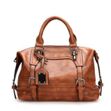 Vintage leather handbags women crossbody shoulder bag