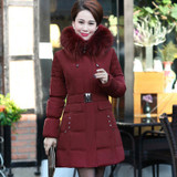 Raccoon Fur Collar Duck Down Coat Winter Jacket Women 2017 Plus Size 6XL Thicken Warm Mother Clothing Outwear Down Parka Okb33