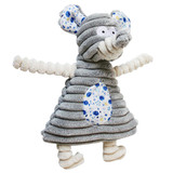 Rabbit Elephant Shape Stuffed Dog Squeaking Toy 21.5cm*14cm  Animal Shape for Small Dogs Plush Toy Goods for Pets 2 styles