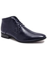 Lace Up Boots - Navy