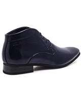 Lace Up Boots - Navy