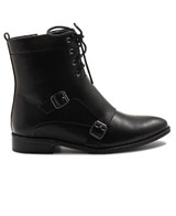 Lace Up Boots  - Black