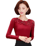 Lace Patchwork Sheer Mesh Blouse Shirt Women Long Sleeve Tops Autumn Winter 2017 Fall Korean Style Fitness Ladies Office Shirts Lace Patchwork Sheer Mesh Blouse Shirt Women Long Sleeve Tops Autumn Winter 2017 Fall Korean Style Fitness Ladies Office Shirts