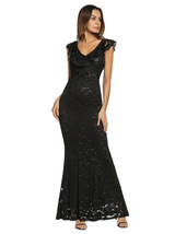 Lace Mermaid Slim Fit Sleeveless Evening Dress