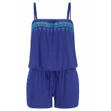 Lace Girl Summer Jumpsuits 2017 Spaghetti Strap Beach Playsuits Printed Jumpsuits Shorts Womens Sleeveless Bodysuit Overalls
