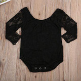 Lace Flower Baby Girl clothes 2017 Newborn Infant Toddler Romper Kids Summer Outfit sunsuit