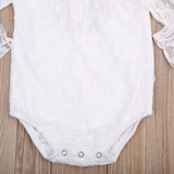 Lace Flower Baby Girl clothes 2017 Newborn Infant Toddler Romper Kids Summer Outfit sunsuit