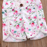 Lace Floral Romper baby clothing Newborn Infant Baby Girl Romper Outfits Sunsuit Clothes 0-4Y