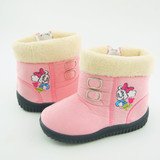 Koovan baby shoes 2018 Winter Warm Children Boots Dog Cartoon Cotton Girls Snow Boot Boys Girls Kids Rubber Shoes 23-27 5130