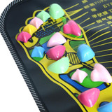 KONGDY 1 Piece Acupuncture Cobblestone Colorful Foot Reflexology Walk Stone Square Foot Massager Cushion for Relax Body