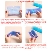 10Pcs Portable Mask Case Dustproof